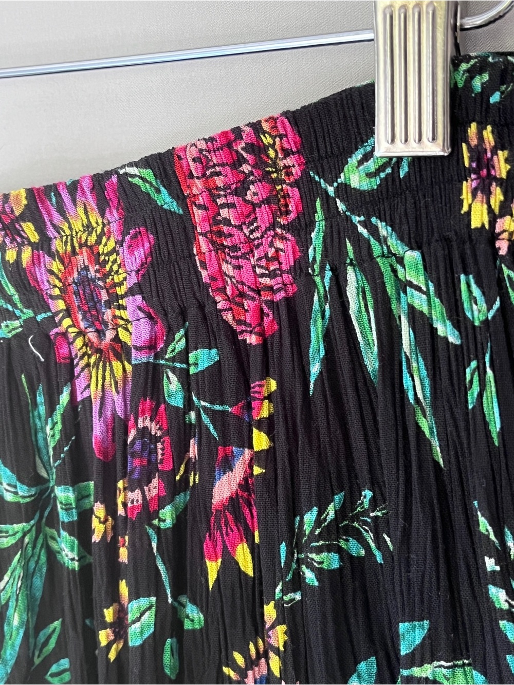 Patrons of Peace Floral Culottes Wide Leg Pants with Pockets Topical Resort M - Picture 6 of 13